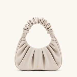 WORN ONCE - GABBI RUCHED HOBO HANDBAG IVORY
